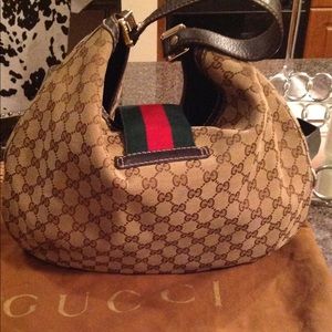 G3 Gucci Monogram Large Lady Web Hobo